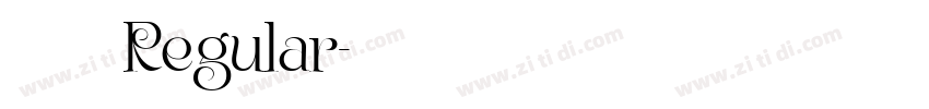 刘兵克曦冉体 Regular字体转换 刘兵克曦冉体 Regular字体转换